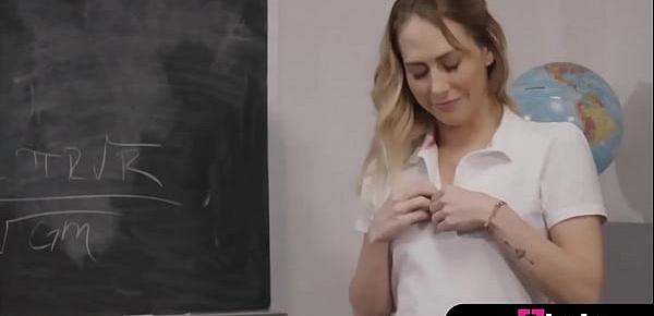  She is too hot for a teacher so its time for some sex